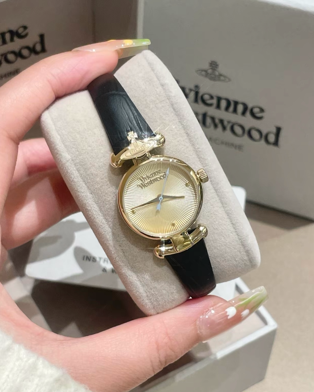Vivienne Westwood Maida 皮革 腕錘 手錘 真皮 荔枝紋 黑色 咖色 西太后 薛薛安