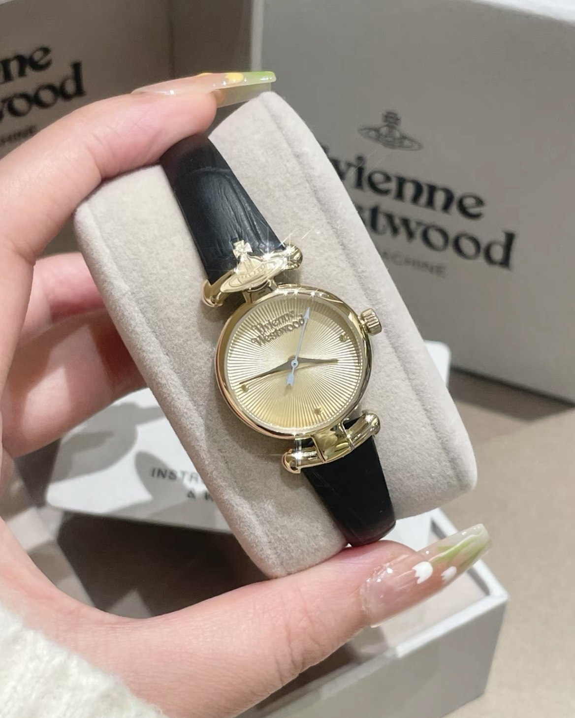 Vivienne Westwood Maida 皮革 腕錘 手錘 真皮 荔枝紋 黑色 咖色 西太后 薛薛安