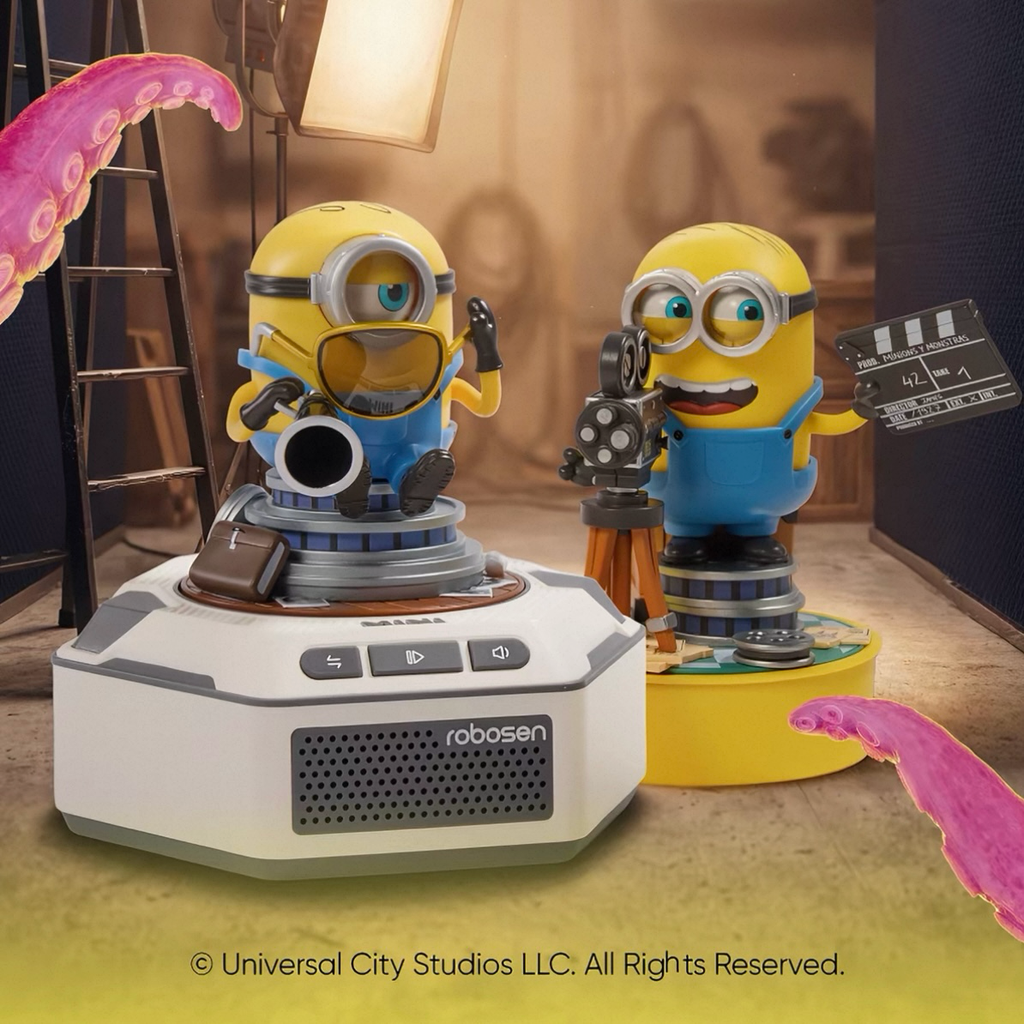 正版授權Robosen x Minions 小小兵與大怪獸 電影周邊 趣味互動 公仔
