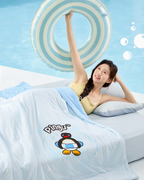 正版授權PINGU 企鵝家族 涼感棉被 親膚 涼被 可機洗