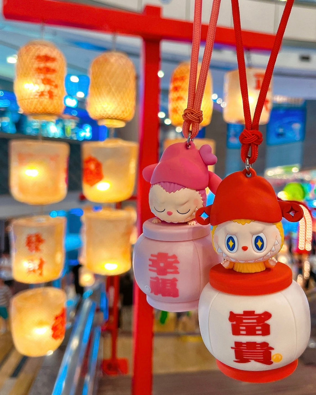 POP MART 泡泡瑪特 THE MONSTERS LABUBU 拉布布 來這FUN肆 矽膠 小夜燈 燈籠 吊飾 鑰匙圈 發光 盲盒