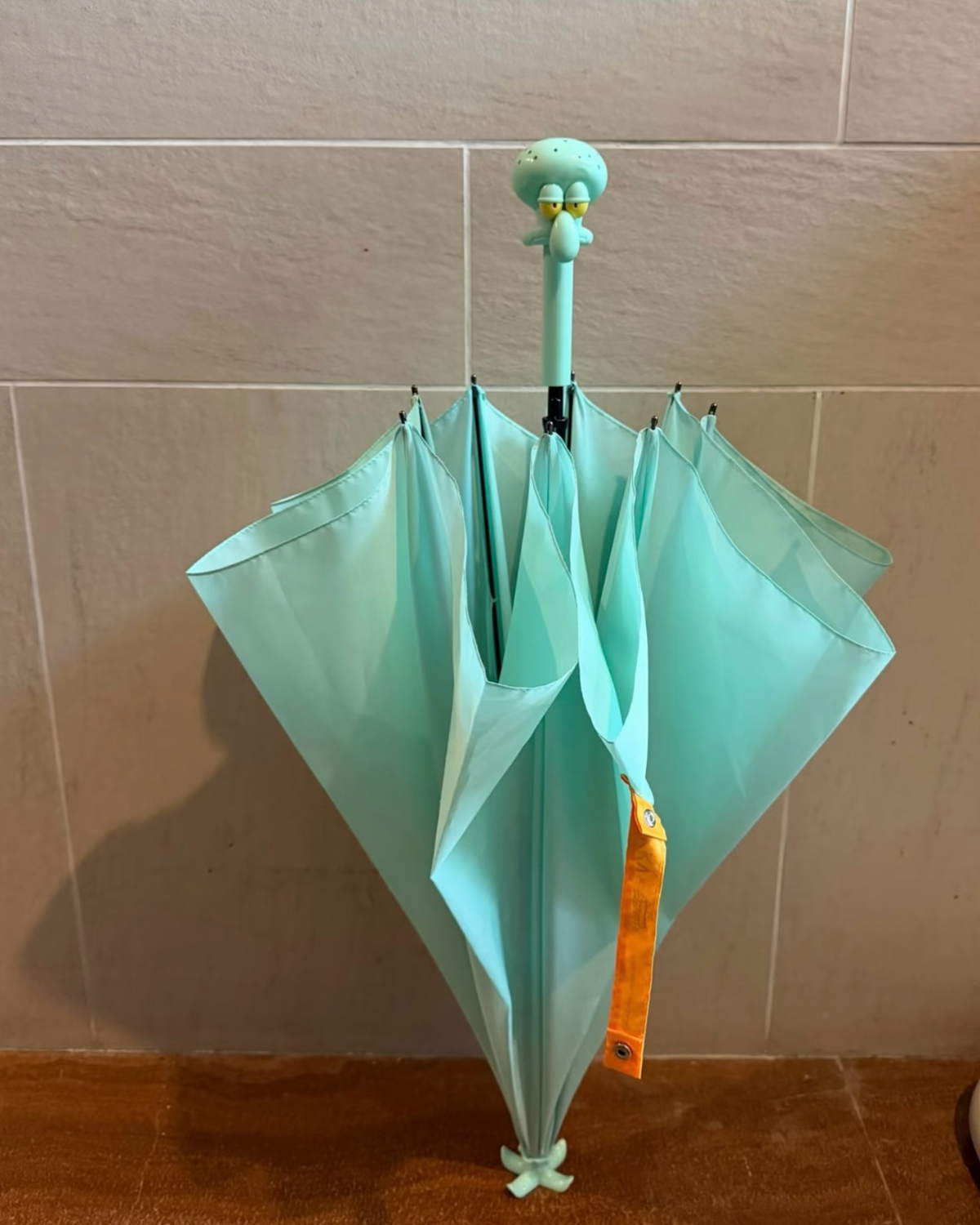 正版授權海綿寶寶 章魚哥 可自立 長柄雨傘 直骨傘