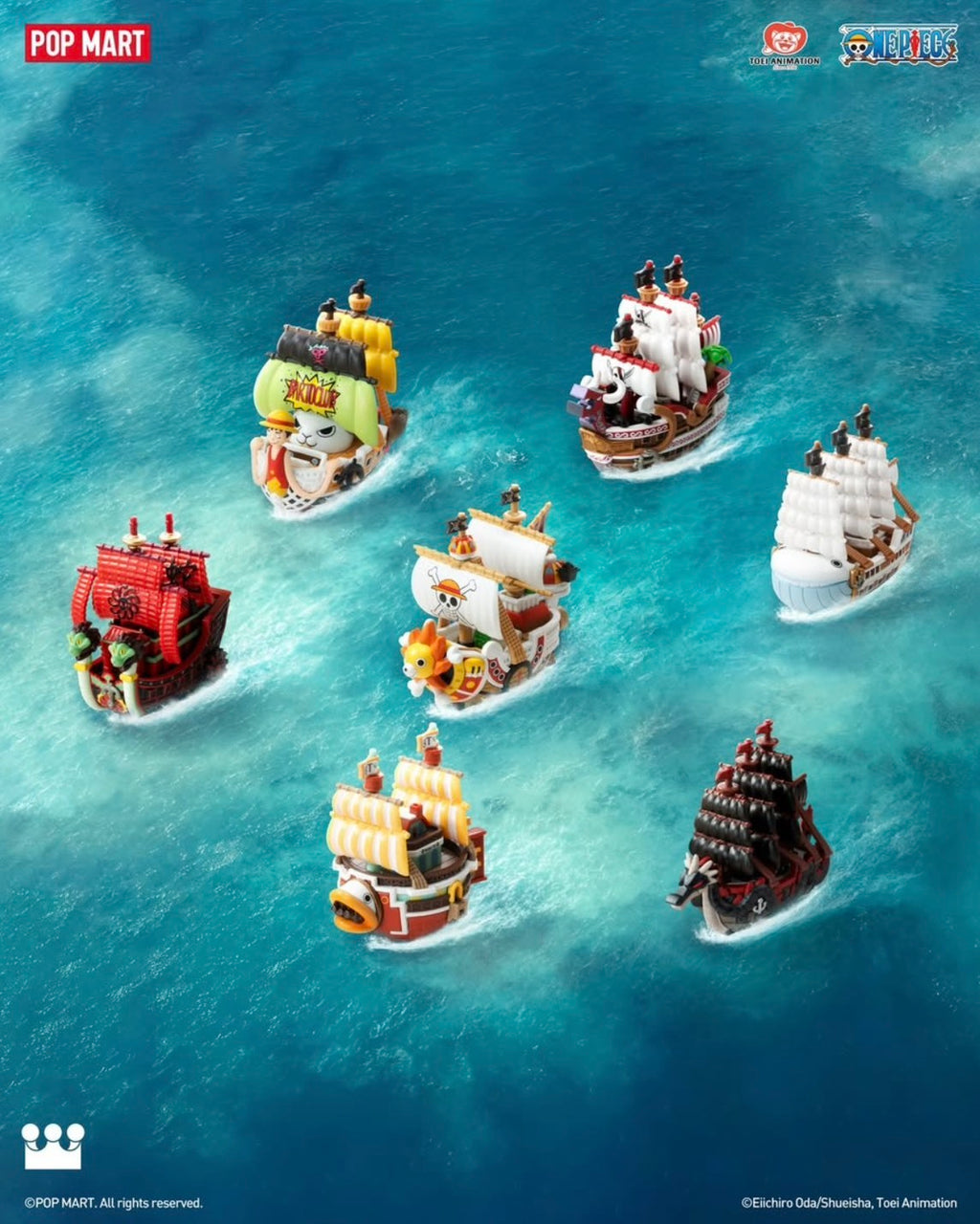 ONE PIECE 海賊王 × POP MART 泡泡瑪特 船艦系列公仔