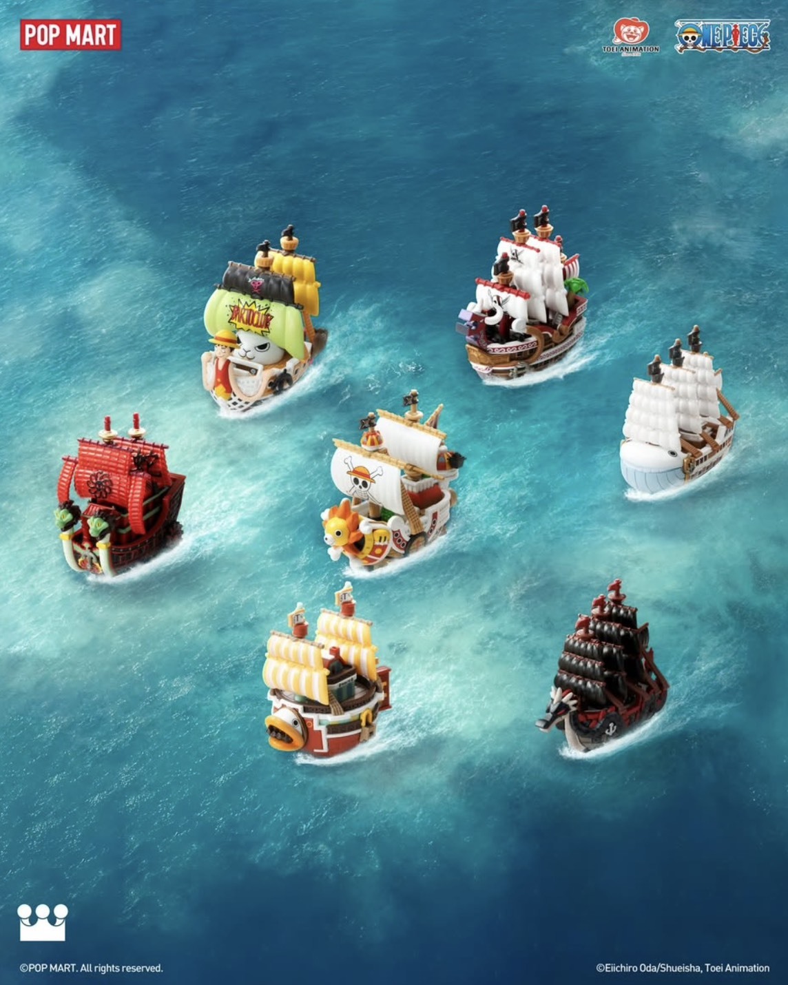 ONE PIECE 海賊王 × POP MART 泡泡瑪特 船艦系列公仔