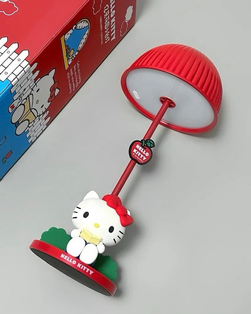 正版授權 SANRIO 三麗鷗 HELLO KITTY花園小台燈 三檔亮度 可調節 小夜燈 禮盒組