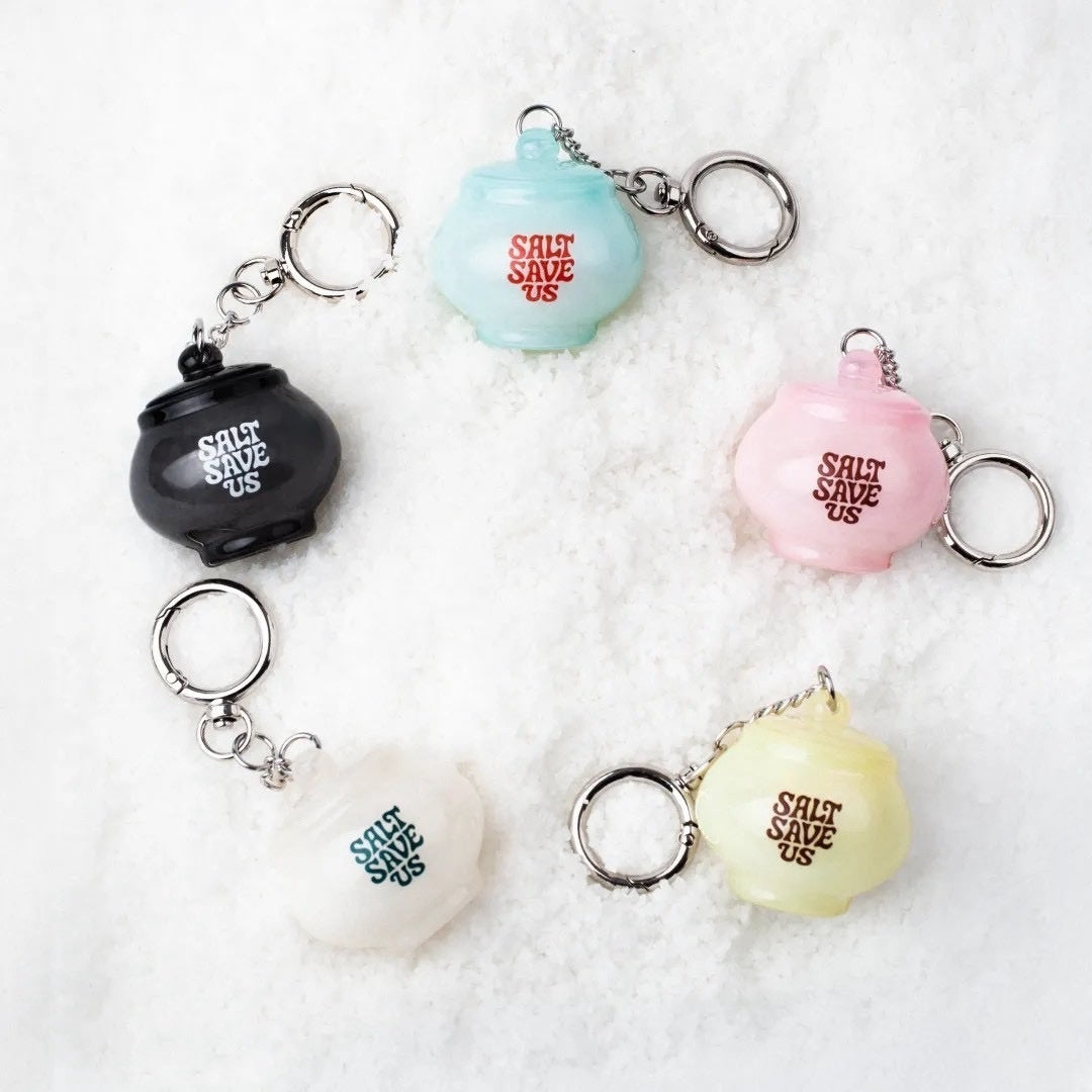 韓圍代購🇰🇷SALT SAVE US 五行小鹽罐 開運 淨化 轉運 吊飾 鑰匙扣