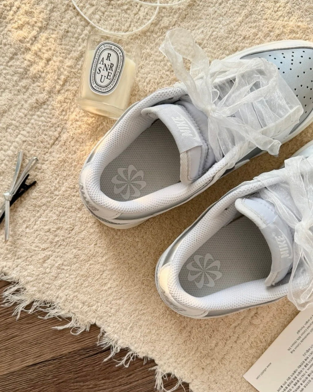NIKE DUNK LOW NN 金屬銀白 線帶 Y2K 低筒 女鞋 張員瑛同款 IB7311-001