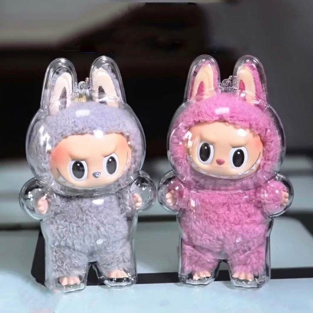 POP MART LABUBU 心動馬卡龍 透明保護殼 壓克力 拉布布 泡泡瑪特
