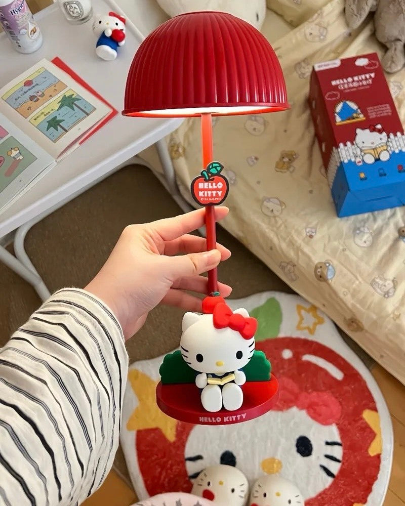 正版授權 SANRIO 三麗鷗 HELLO KITTY花園小台燈 三檔亮度 可調節 小夜燈 禮盒組