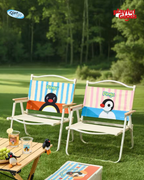 正版授權PINGU 企鵝家族 克米特椅 露營 摺疊椅