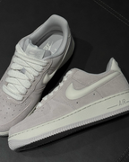NIKE AIR FORCE 1 '07 LV8 灰白 復古 麻皮 果凍 立體勾勾 男鞋 IU7592-078