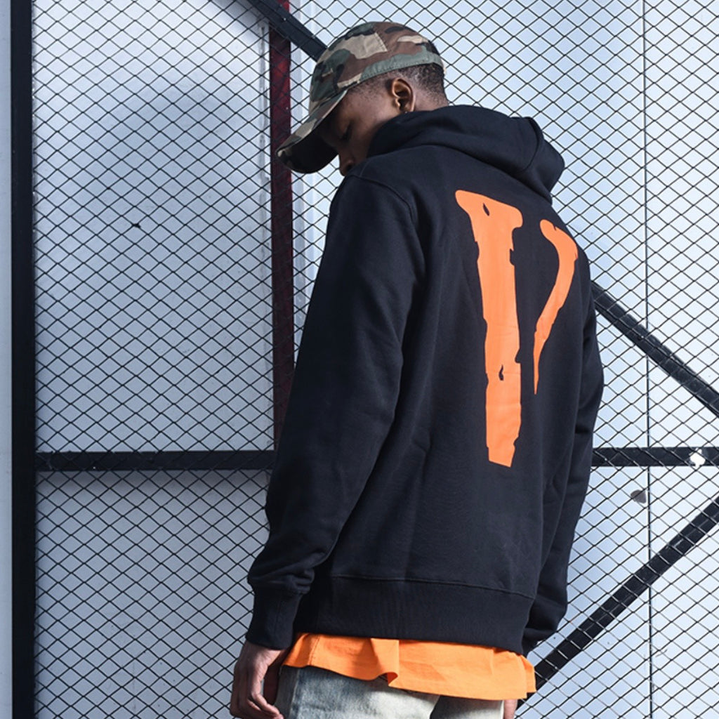 VLONE HOODIE 帽T 黑橘款 HD-1 2019黑橙（現貨）
