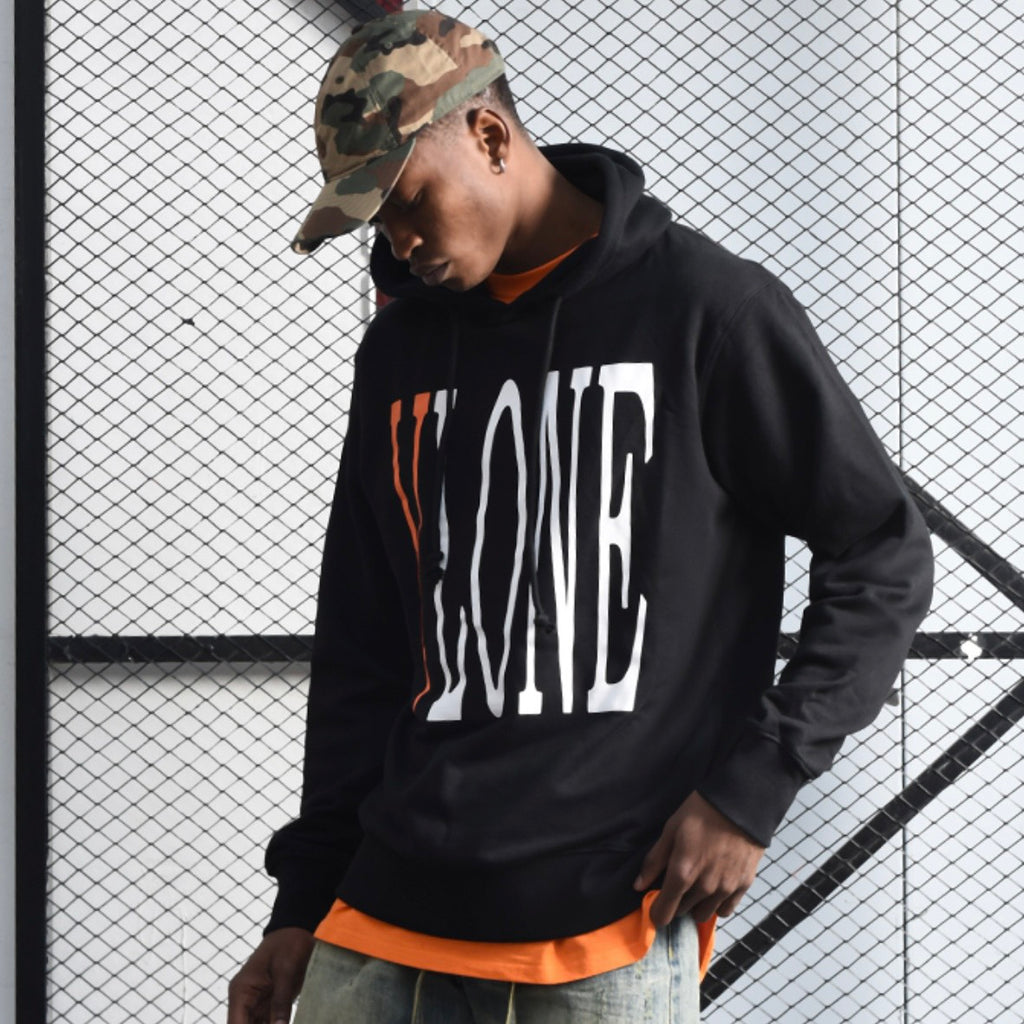 VLONE HOODIE 帽T 黑橘款 HD-1 2019黑橙（現貨）