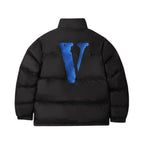 VLONE羽絨外套 背後大V VLCT21002黑蓝（現貨）
