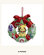 Pokémon 節慶工坊皮卡丘花圈掛飾 6¾ 吋｜Pokémon Center 官方商品圖 2