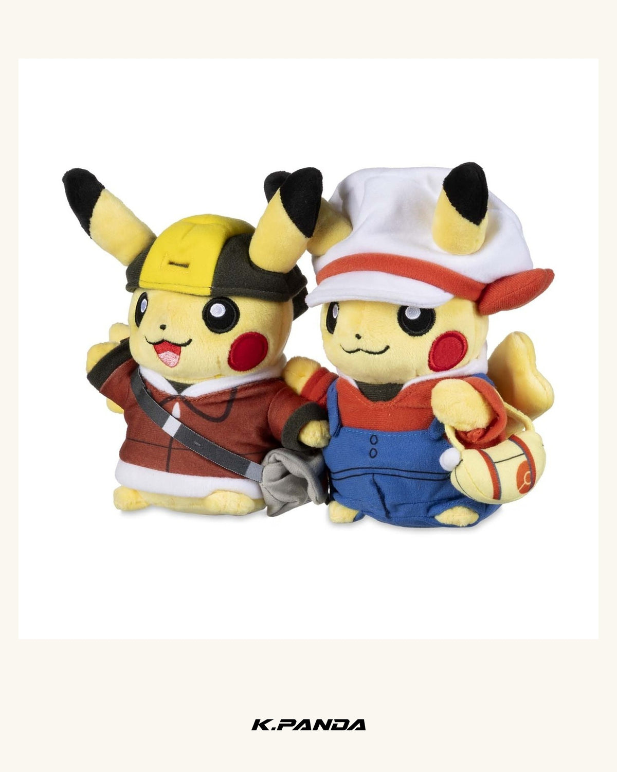 Pokémon 城都地區雙人皮卡丘娃娃｜Pokémon Center 官方商品圖 1