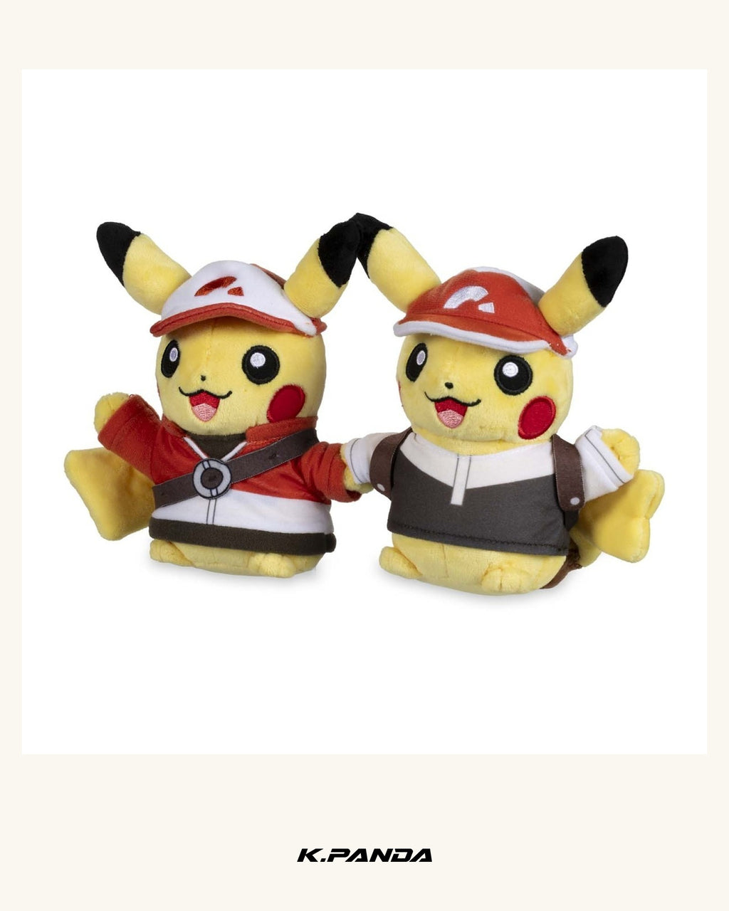 Pokémon 關都地區雙人皮卡丘娃娃｜Pokémon Center 官方商品圖 1
