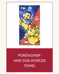 WCS PokémonXP × Worlds 主視覺浴巾｜官方商品圖