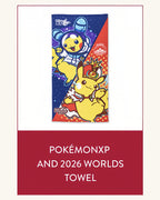 WCS PokémonXP × Worlds 主視覺浴巾｜官方商品圖