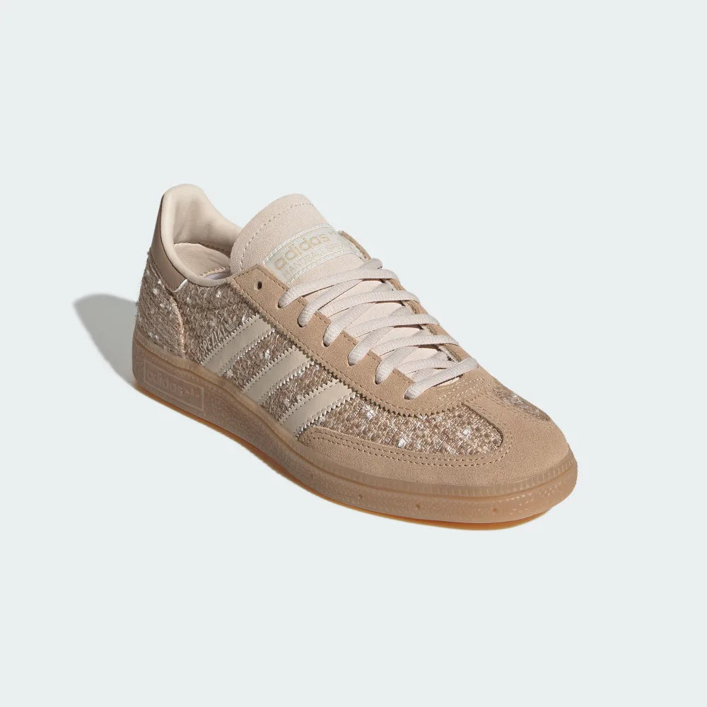 adidas HANDBALL SPEZIAL 麂皮杏色 格紋小香風 JR4504