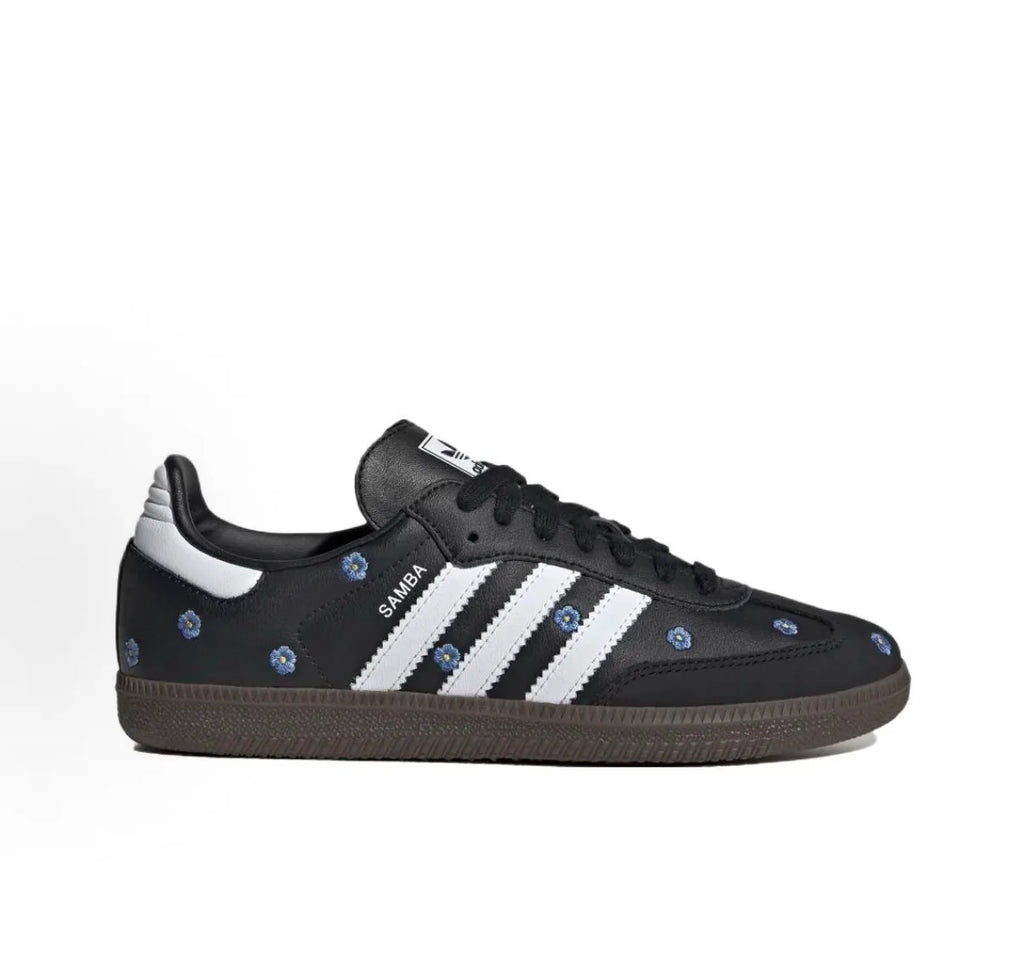 adidas originals SAMBA OG 刺繡小花 黑 IF4397