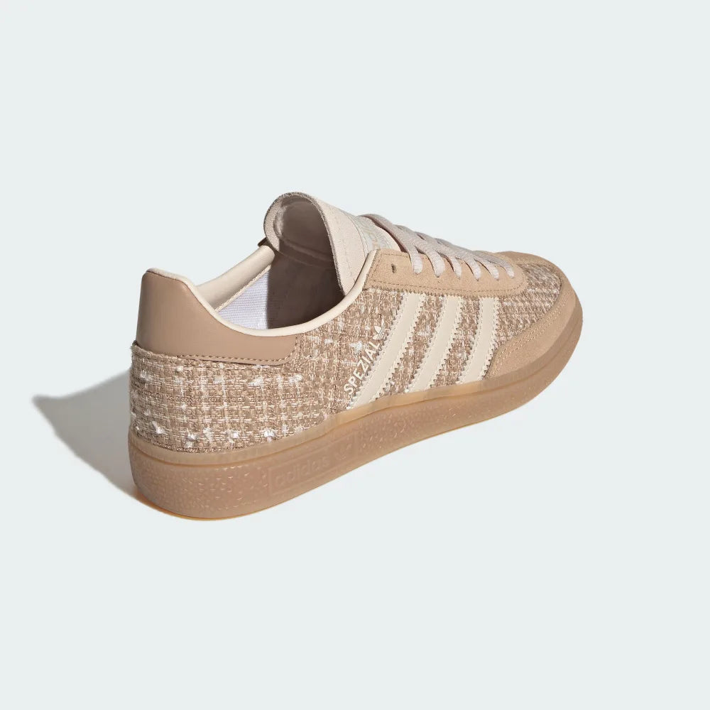 adidas HANDBALL SPEZIAL 麂皮杏色 格紋小香風 JR4504