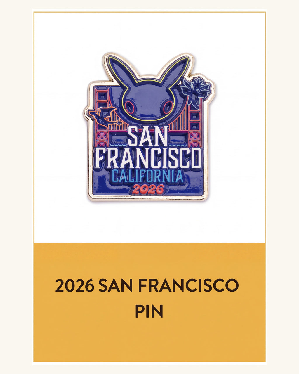 WCS 主視覺 Pin｜30 週年舊金山款｜官方商品圖