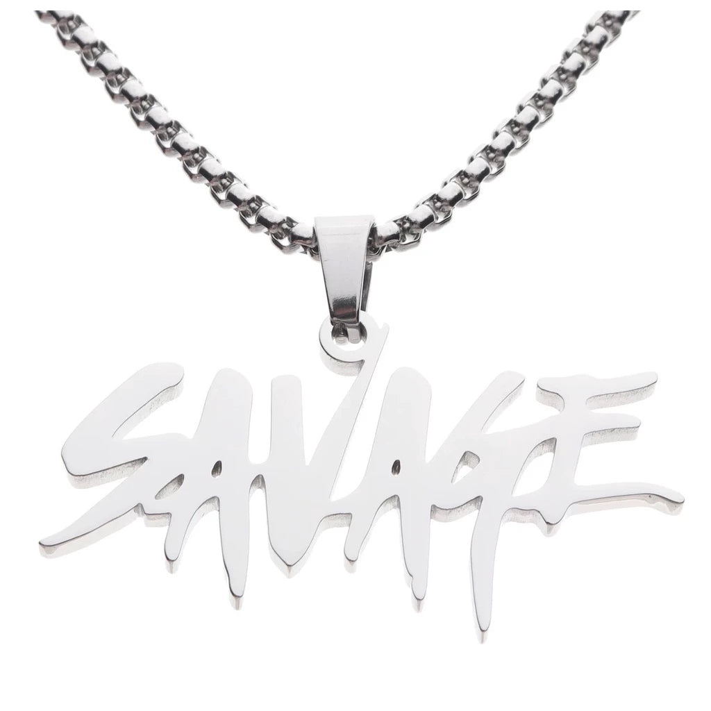 21Savage Necklace不鏽鋼項鍊