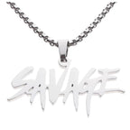 21Savage Necklace不鏽鋼項鍊