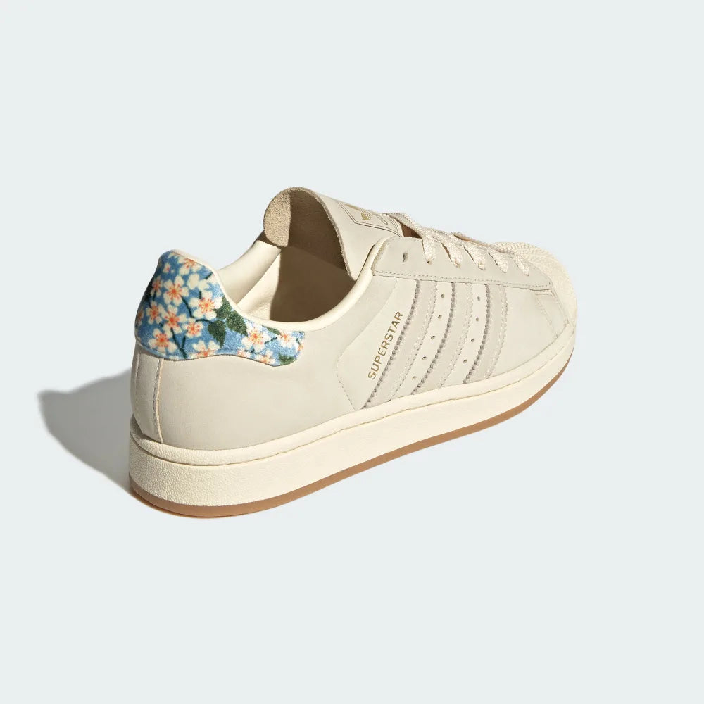 adidas SUPERSTAR II X LIBERTY LONDON 奶油色 碎花 JR8865