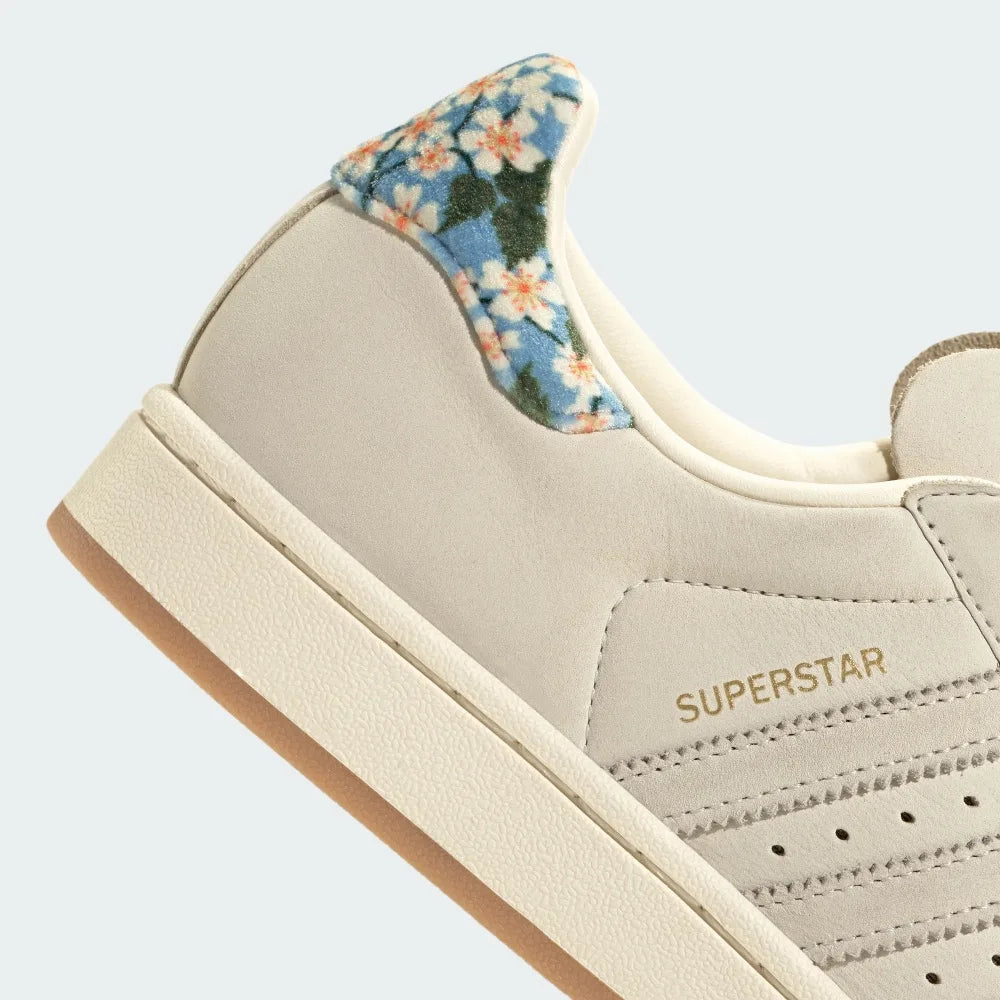 adidas SUPERSTAR II X LIBERTY LONDON 奶油色 碎花 JR8865