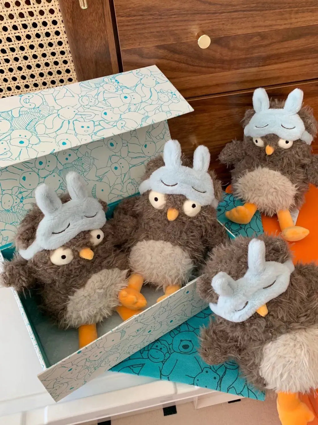 JELLYCAT AUDREY HOOTSOFTLY 奧黛莉 眼罩貓頭鷹 AUD3HOOT