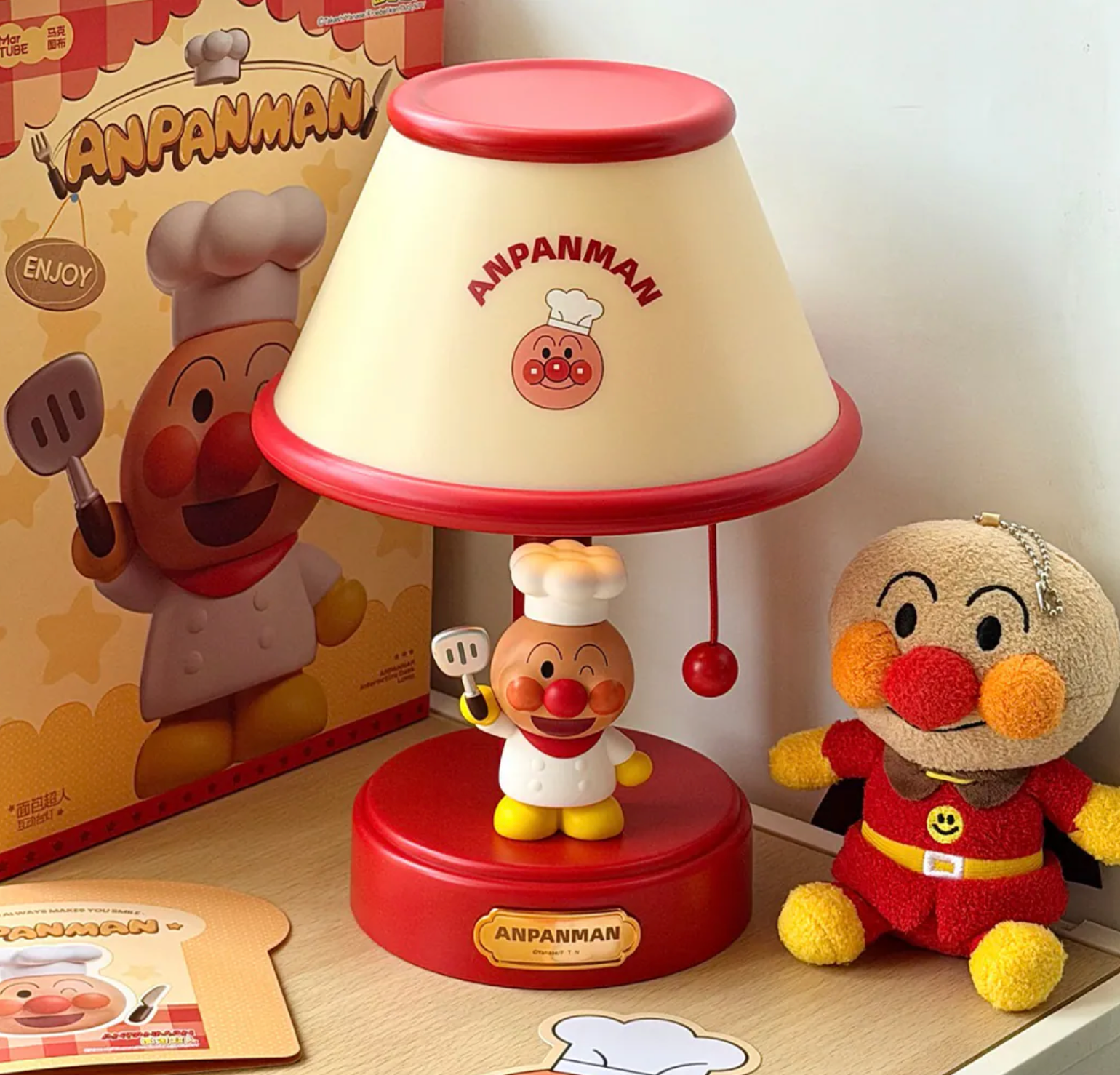 ANPANMAN 麵包超人 復古造型 聲控 小夜燈 禮物 正版授權