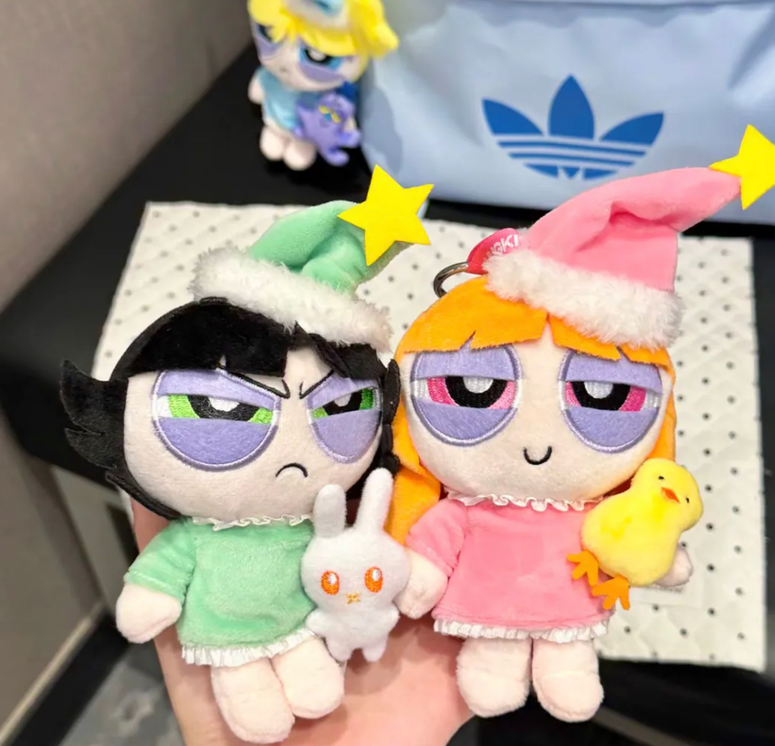 飛天小女警 厭世 吊飾娃 毛絨掛件 毛毛 泡泡 花花 三款
