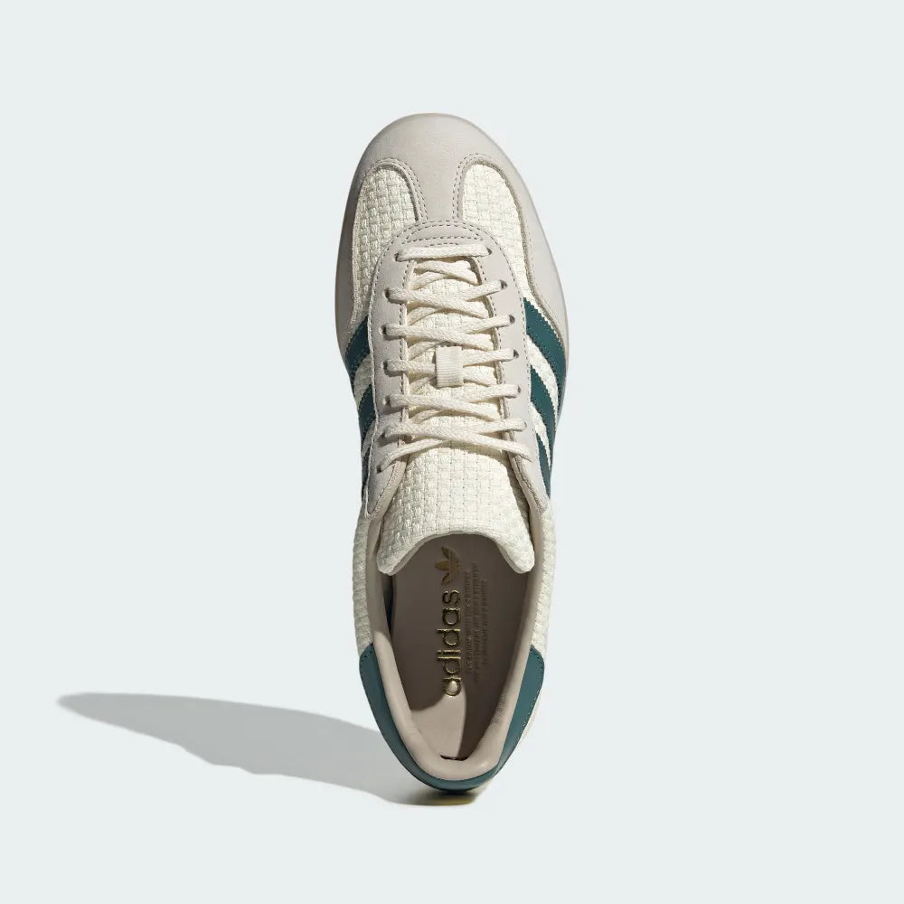 adidas GAZELLE INDOOR 編織系列 綠 JR3837
