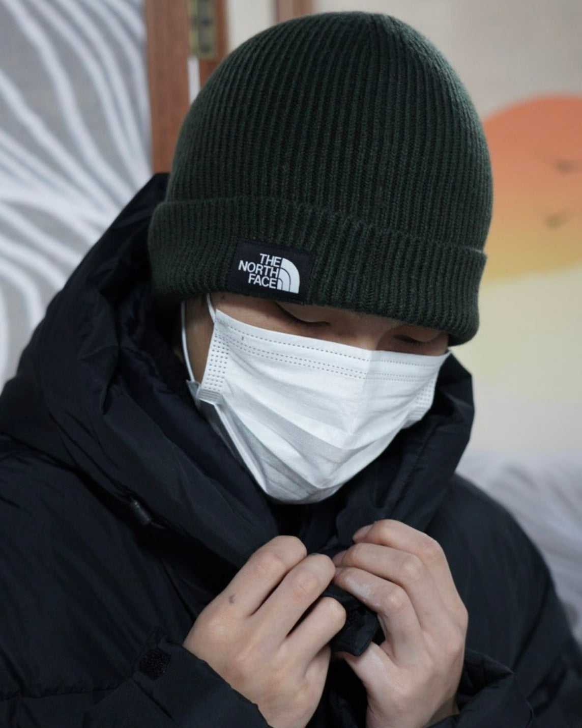 THE NORTH FACE MID BEANIES 毛帽 刺繡 軍綠 NE3BM51B-KHAKI（現貨）