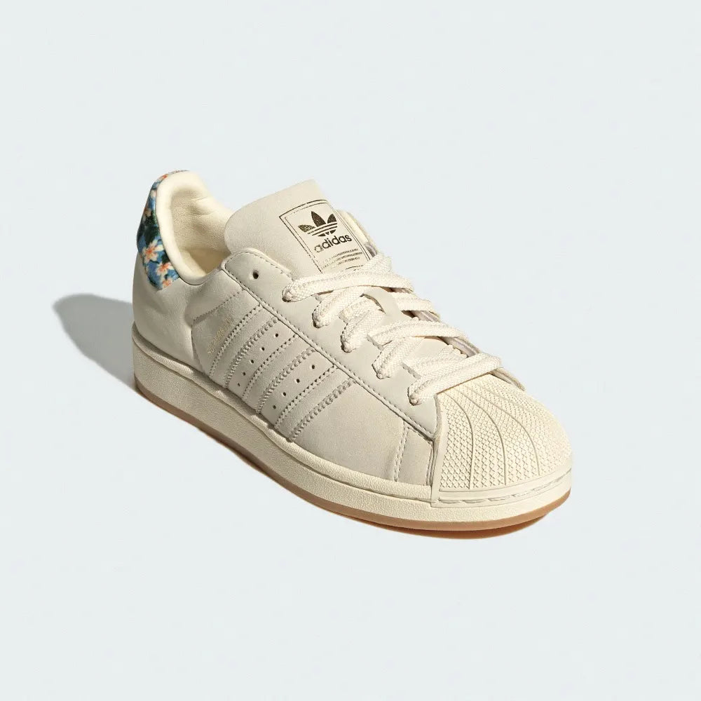 adidas SUPERSTAR II X LIBERTY LONDON 奶油色 碎花 JR8865