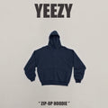 YEEZY X GAP ZIP-UP HOODIE 拉鍊外套 海軍藍 YZY-SS24-10（現貨）