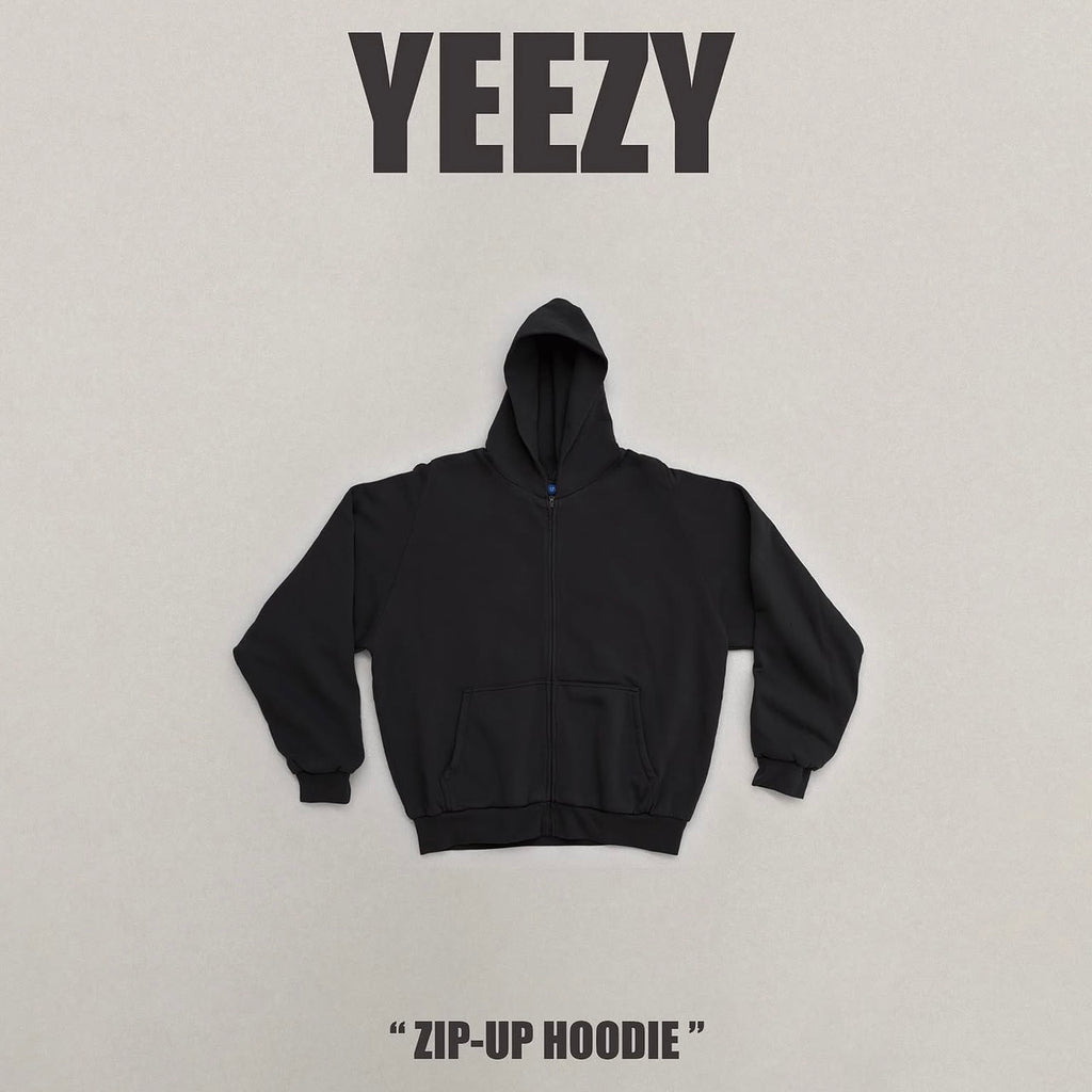 YEEZY X GAP ZIP-UP HOODIE 拉鍊外套 黑色 YZY-SS24-08（現貨）