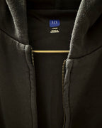 YEEZY X GAP ZIP-UP HOODIE 拉鍊外套 黑色 YZY-SS24-08（現貨）