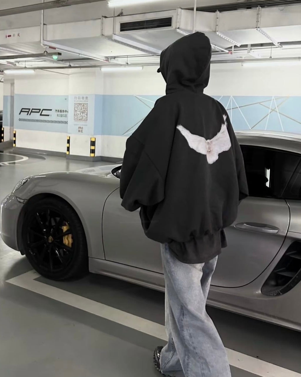 YEEZY x GAP x BALENCIAGA DOVE HOODIE 帽T 巴黎世家 三方聯名 黑色 472996（現貨）