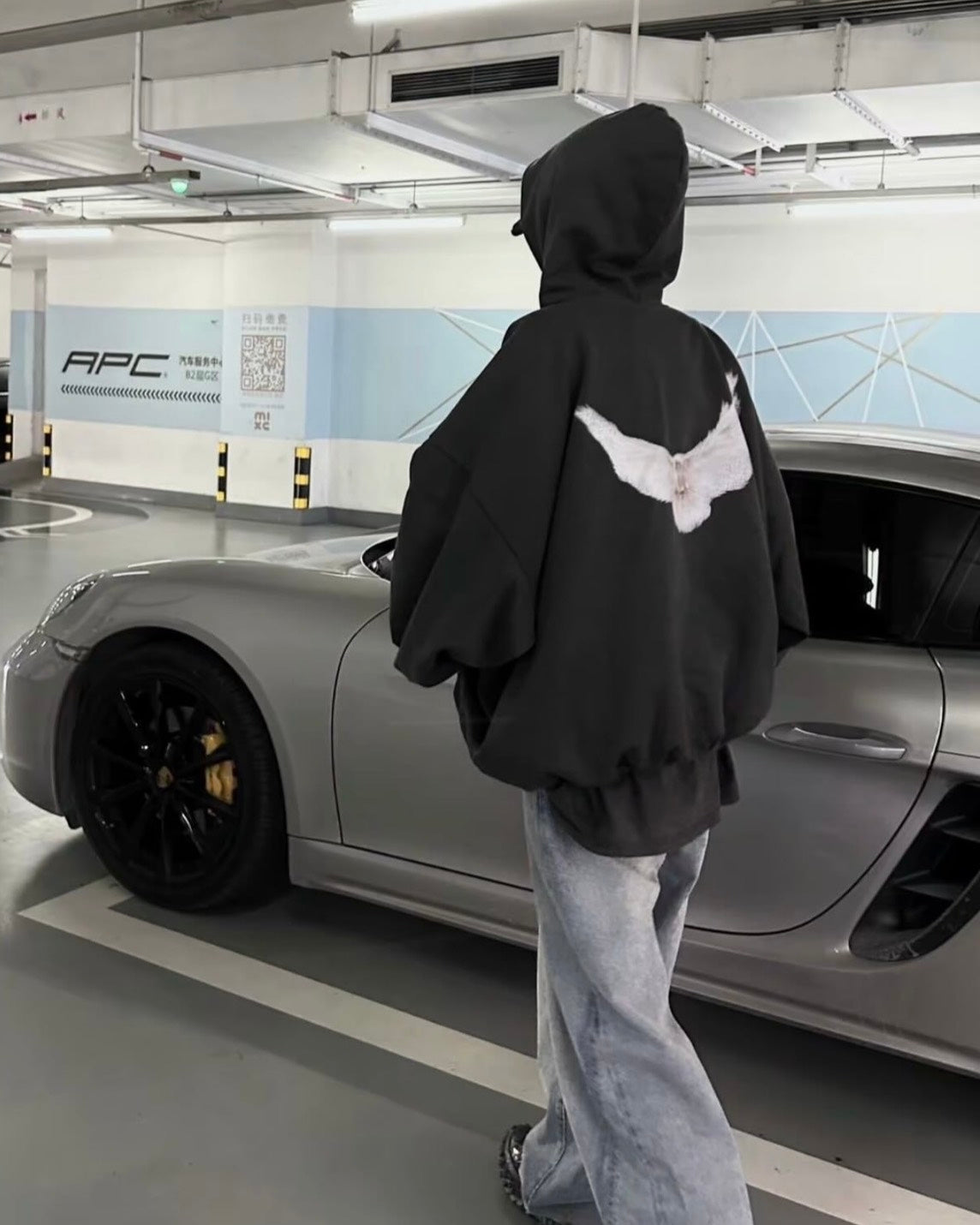 YEEZY x GAP x BALENCIAGA DOVE HOODIE 帽T 巴黎世家 三方聯名 黑色 472996（現貨）