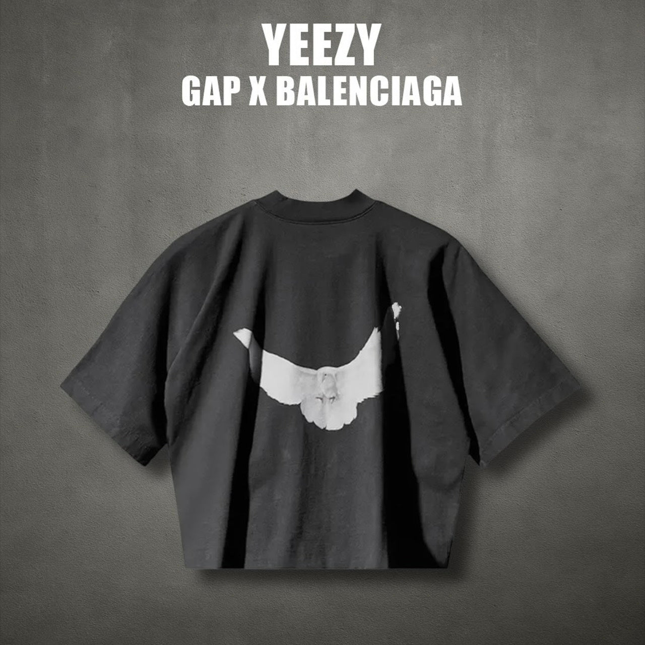 YEEZY x GAP x BALENCIAGA DOVE TEE 短袖 巴黎世家 三方聯名 DARK GREY YEEZY-SS22-81（現貨）