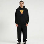 DREW HOODIE 帽T PIZZA 黑色 DH-HJ2520-PZBL（現貨）