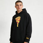 DREW HOODIE 帽T PIZZA 黑色 DH-HJ2520-PZBL（現貨）