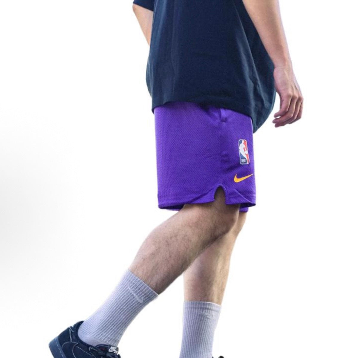 Nike NBA 網眼短褲 湖人隊 紫色 197596230864（現貨）