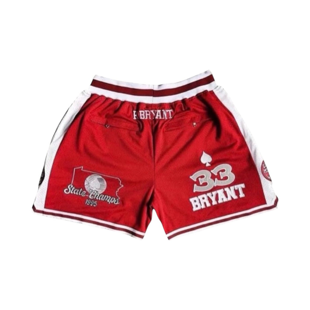KOBE SHORTS  網眼短褲 科比款 紅色 PAKLBTPKP000060（現貨）