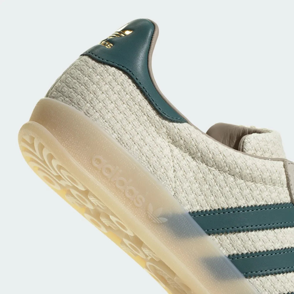adidas GAZELLE INDOOR 編織系列 綠 JR3837